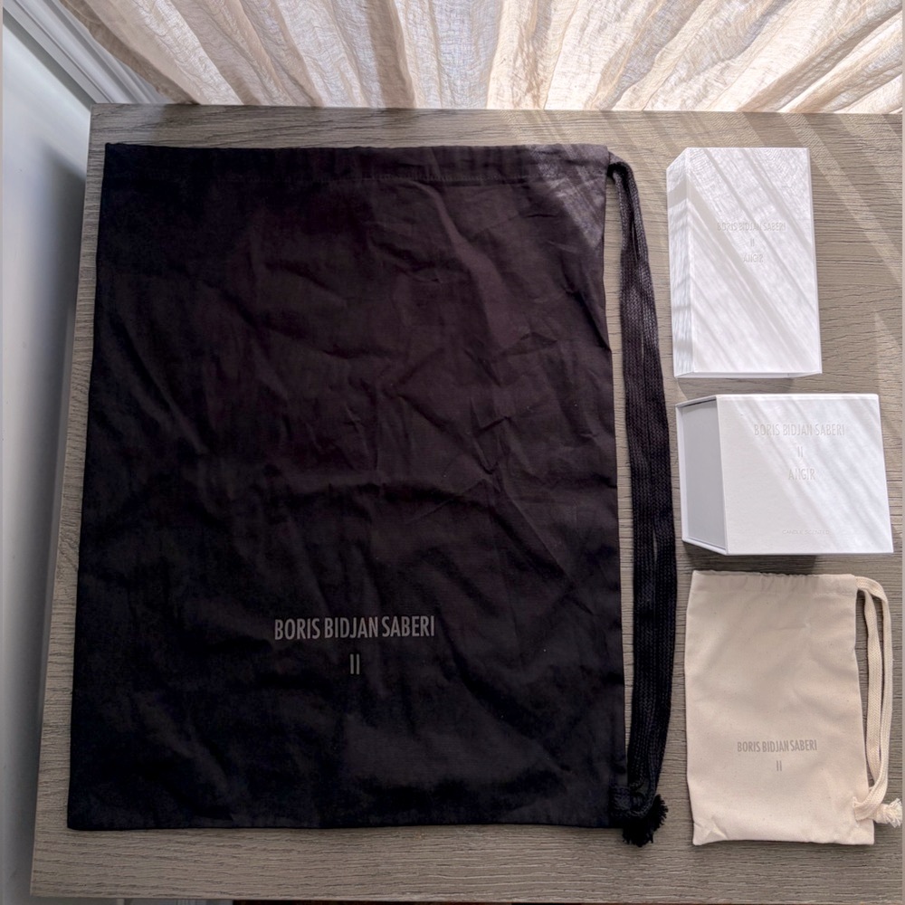 Boris Bidjan Saberi Empty Bags and Boxes